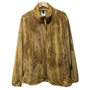 The North Face Women’s Osito Fleece Jacket 3X Brown Khaki Full Zip Warm